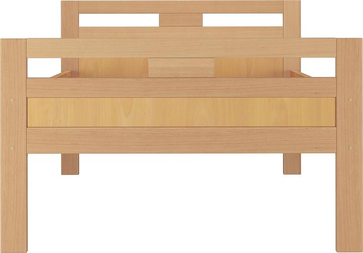 Produktbild Erst-Holz Massivholzbett Seniorenbett Buche natur 100x200 Einzelbett Hohes Bett Komforthöhe 60.74-10 oR (100 x 200 cm)