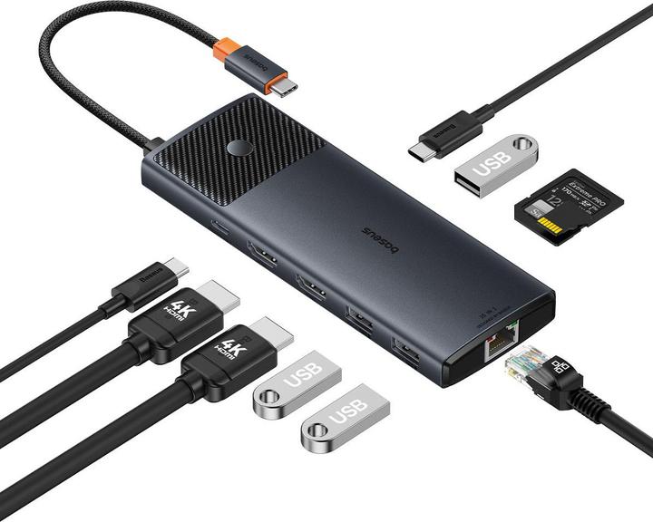 Immagine prodotto Baseus USB-C Hub (USB-C, 9 porte)
