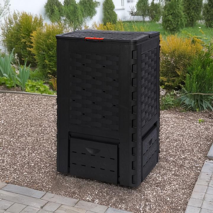 Actual product image Remaplan Thermoquick Schnellkomposter Rattan Black-Line 400 L 440013-015 (400 l)