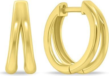 Produktbild Brilio Silver - Fashion Gold Plated Hoop Earrings EA1153Y