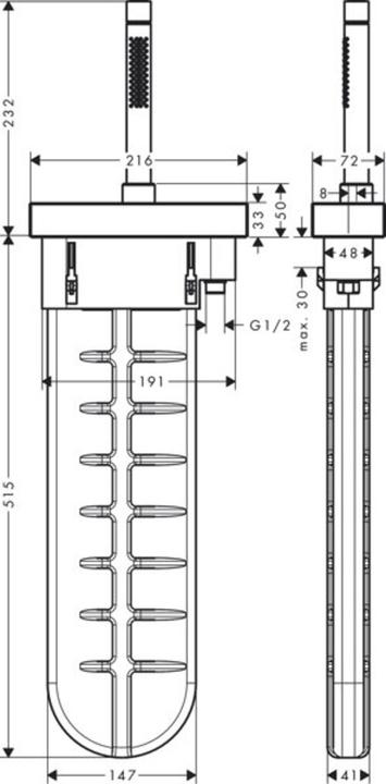 Immagine prodotto Axor set bordo vasca da bagno Hansgrown Edge