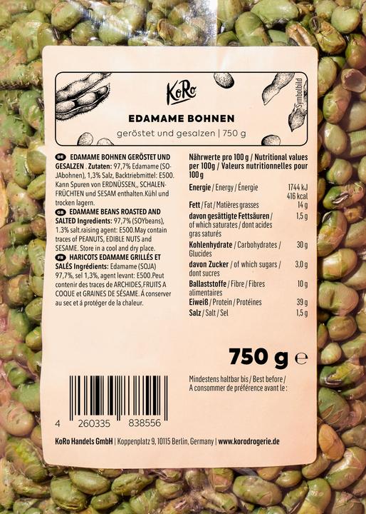 Produktbild KoRo Edamame Bohnen (750 g)
