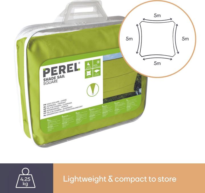 Produktbild Perel Sonnensegel (500 x 500 cm)