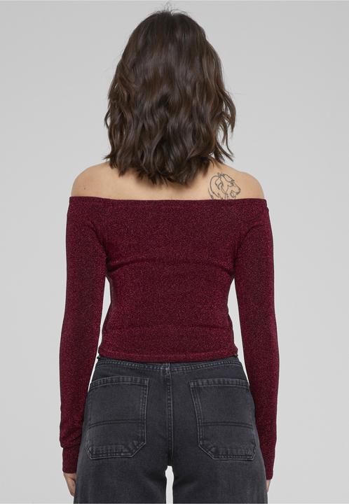 Image du produit Urban Classics Ladies Off Shoulder Glitter Longsleeve (L)