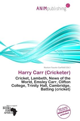 Produktbild Harry Carr (Cricketer) (2011)