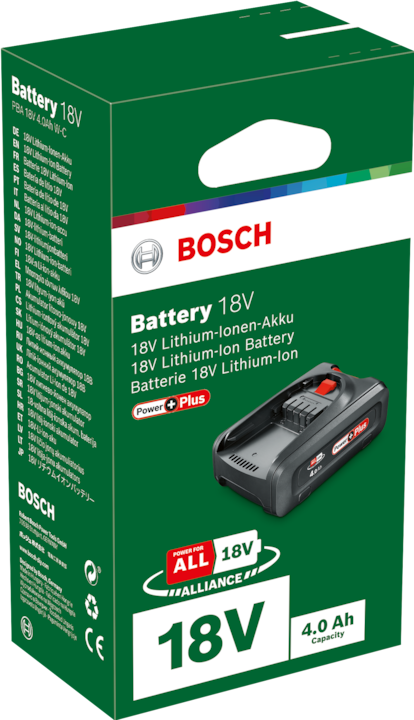 Produktbild Bosch Home & Garden Akkupack PBA 18V PowerPlus (1x4,0Ah) (18 V)