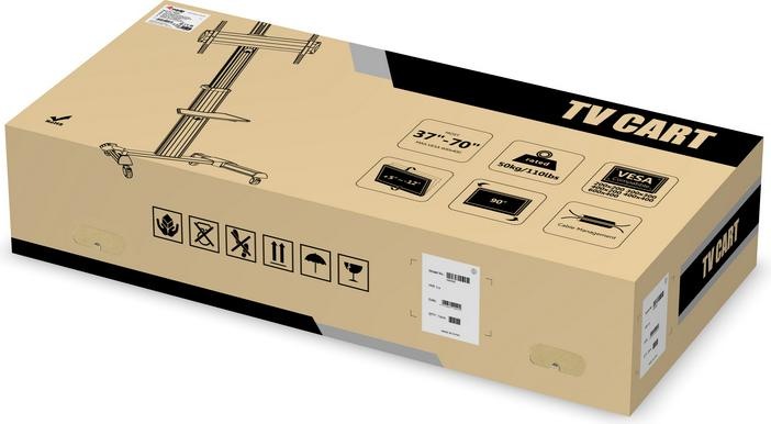 Actual product image equip TV trolley (LCD, 70", 50 kg)