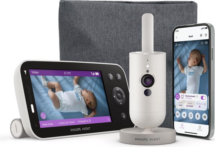 Philips Avent Premium Video Connected (Babyphone mit Kamera, 400 m)