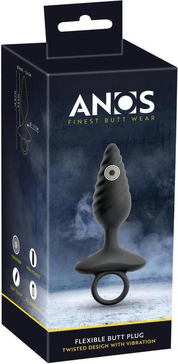 Produktbild Anos Flexible Butt Plug Twisted Design with Vibrations