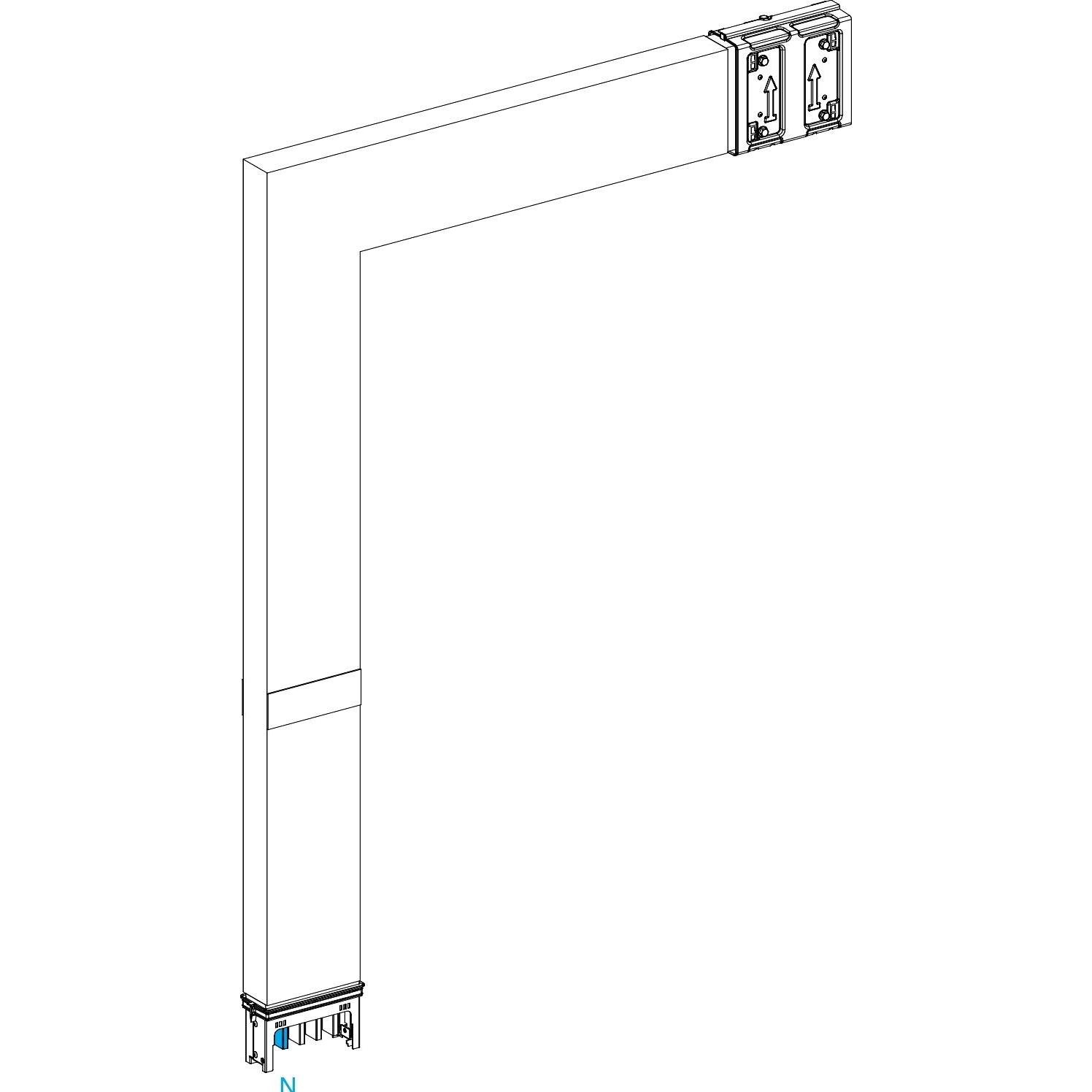 Schneider Electric SE KSC250DLF4CF Winkel 250 A PE auÃen Masseelement, Elektronikzubehör + Gehäuse, Weiss