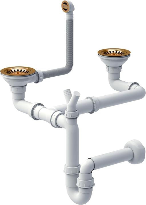 Immagine prodotto Quadron Lavello doppio granito design elegante resistente e pratico (46 cm, 55.50 cm)