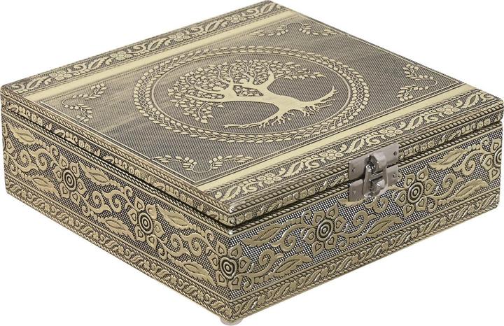 Produktbild Esprit Box-Schmuckkästchen Home Weiss Champagner Holz Aluminium 18 x 18 x 6 cm