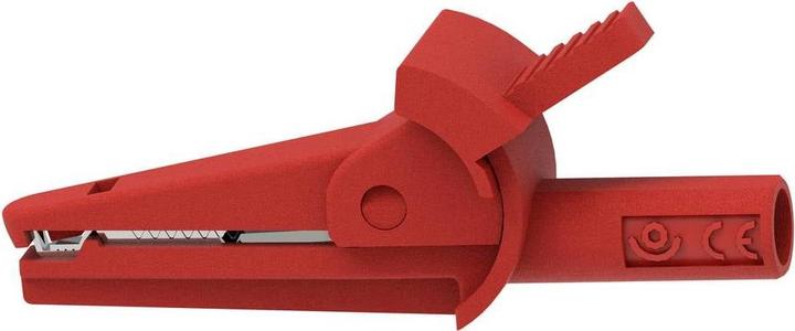 Electro PJP 5002/LM-IEC-CD1-R Alligator clip Red Clamping range max.: 9 mm Length: