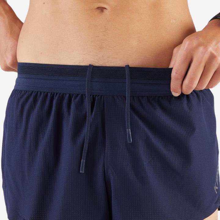 Produktbild Kiprun Men's Lightweight Running Split Shorts Run 900 -Blue black (XXL)