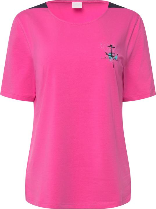 Actual product image Laurasøn Stripe Insert Short Sleeve Boat Neck Tee (XL)