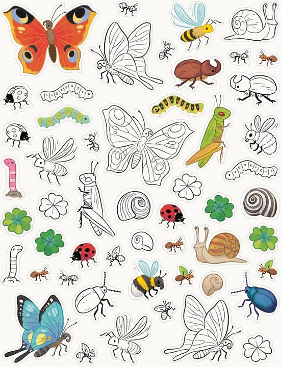 Actual product image Ravensburger My spring colouring sticker book - Large book with over 300 stickers, lots of stickers to