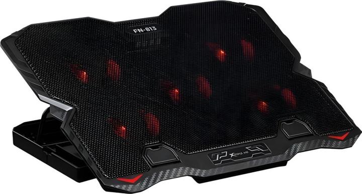 Produktbild Xtrike Me Podstawka chłodząca pod laptop z wbudowanym uchwytem na telefon FN-813 czarny/black