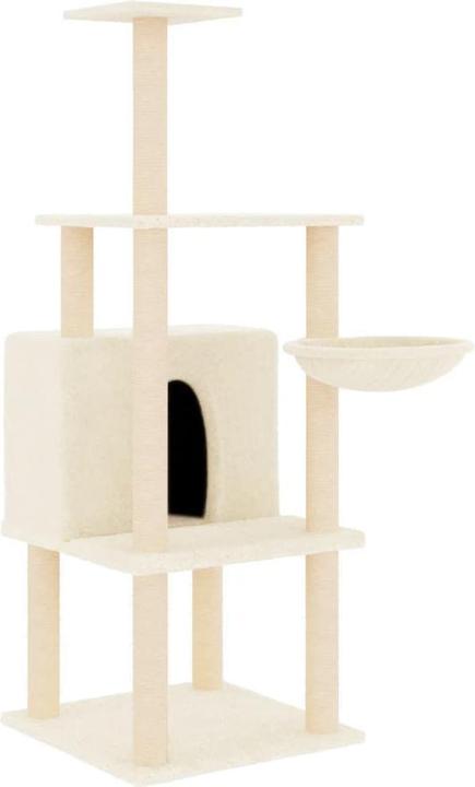 Produktbild vidaXL Kratzbaum (132 cm, Creme)