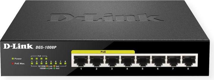 Actual product image D-Link Dgs-1008p (8 Ports)