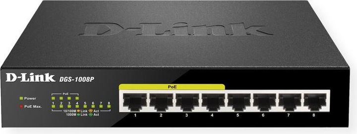 Productafbeelding D-Link Dgs-1008p (8 Havens)