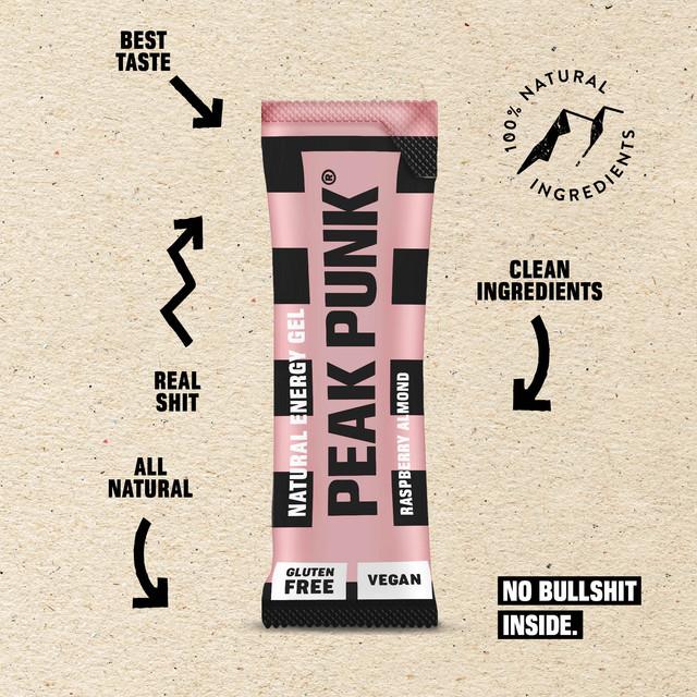 Produktbild Peak Punk Natural Energy Gel (Himbeere, 12 Stk., 341 g)