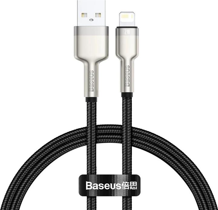 Image du produit Baseus Câble USB pour Lightning Cafule, 2.4A, 2m (noir) (2 m)