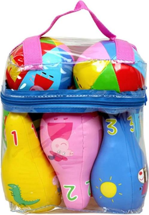 Actual product image Barbo Toys Peppa Pig Soft Bowling Set