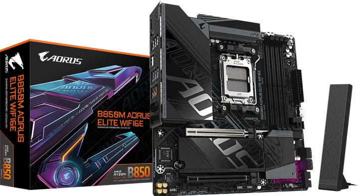 Productafbeelding Gigabyte B850M AORUS ELITE WIFI6E (AM5, AMD B850, mATX)