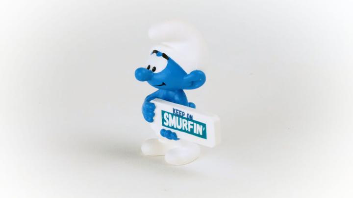 Produktbild Schleich Schlumpf Smurfin Schild