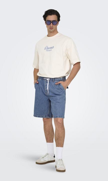 Image du produit Only & Sons ONSFADE Mittlere Taille Locker geschnitten Cargoshorts Jeans-Shorts (XXL)