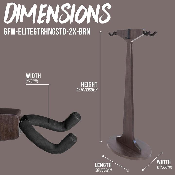 Produktbild Gator GFW-ELITEGTRHNGSTD-2X-BRN (E-Gitarre, Gitarre)