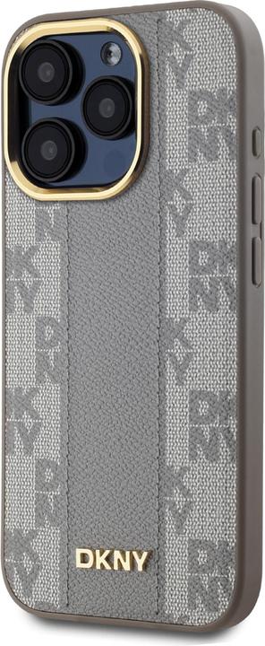 Image du produit DKNY checkered Motif PU Leather Case pour Apple pour iPhone 15 Pro - beige (Apple iPhone 15 Pro)
