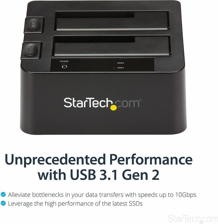 Produktbild StarTech USB 3.1 GEN 2 DUAL-BAY DOCK