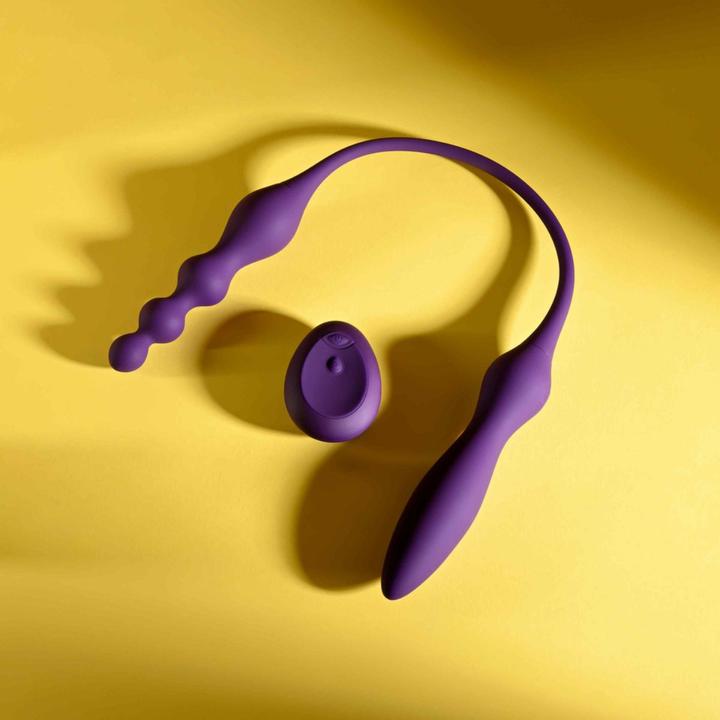 Actual product image Playboy - This & That Double Vibrator - Purple