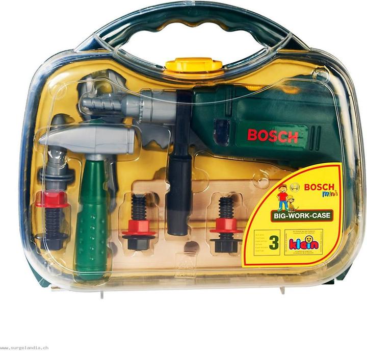 Actual product image Theo Klein Bosch toolbox with drilling machine