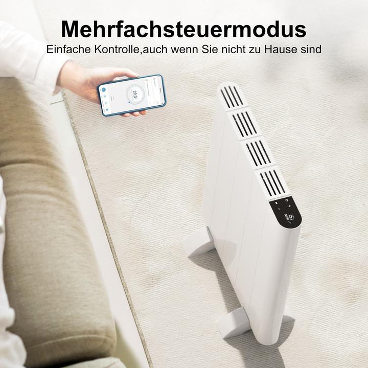 Produktbild Emke Elektro-Heizkörper 1000W LCD Display Synchronization Function Anthrazit (700 W)