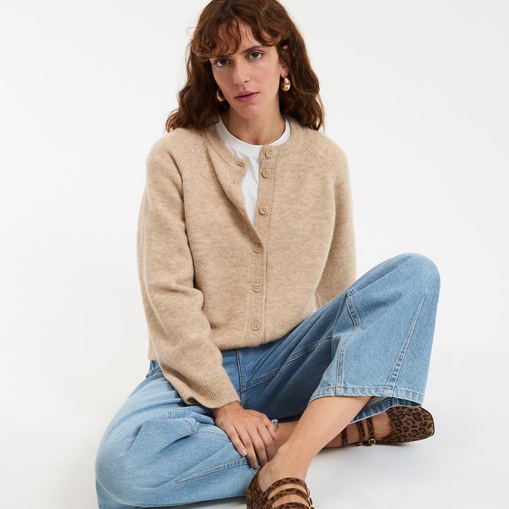 Actual product image La Redoute Collections Cardigan mit rundem Ausschnitt (XL)