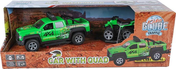 Actual product image Kids Globe Traffic Terrain Vehicle with Trailer and Quad Light and Sound
