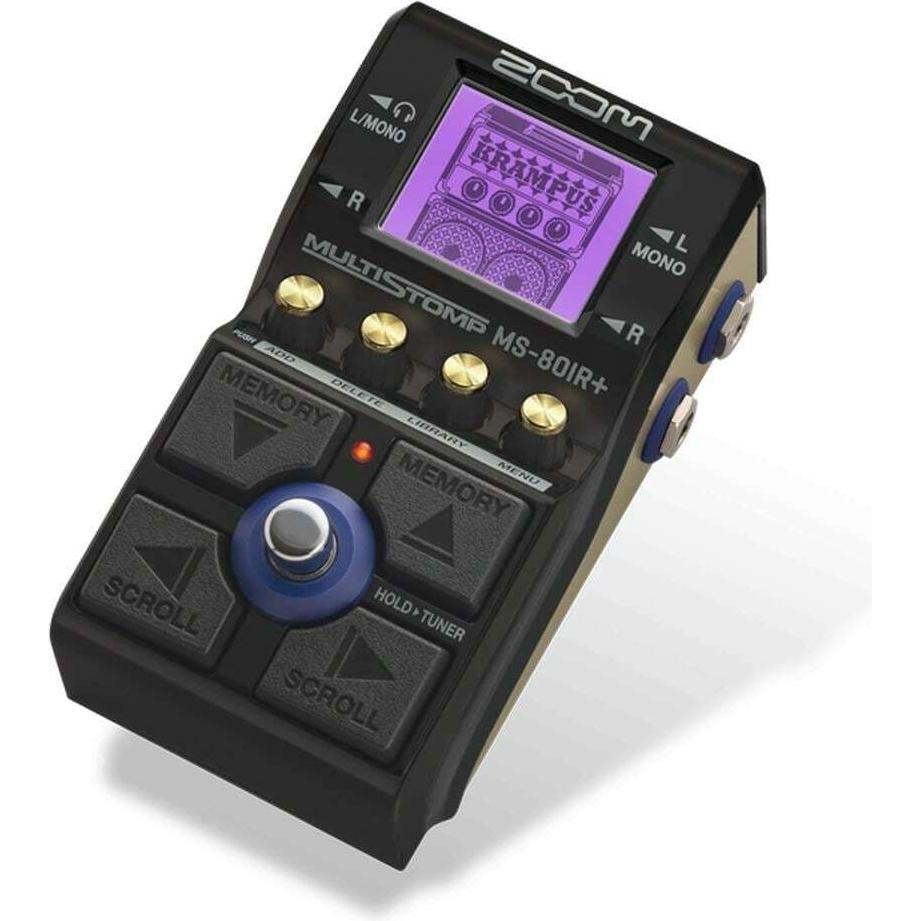 Zoom MS-80IR+ (Gitarre), Effektpedal, Schwarz, Gold
