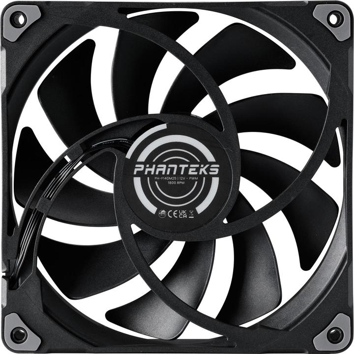 Immagine prodotto Phanteks Ventola M25 PWM - 140 mm, nera (140 mm, 1 x)