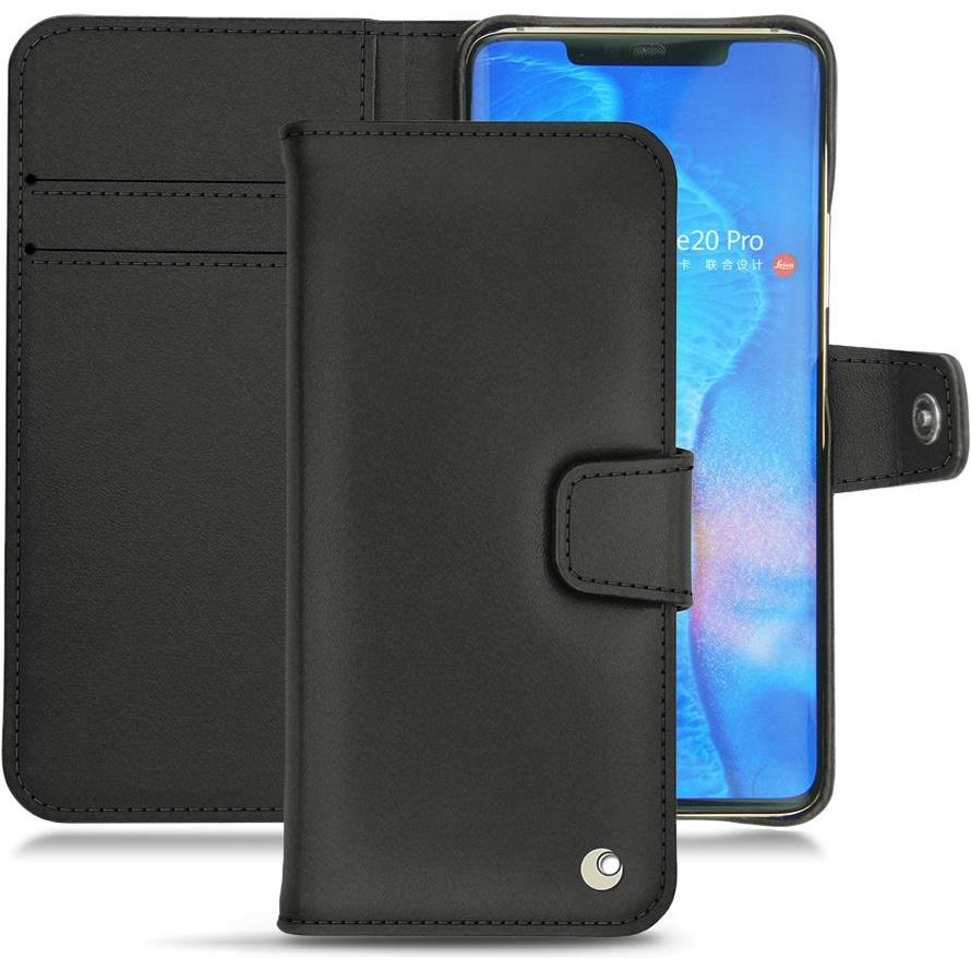 Noreve Lederschutzhülle Wallet (Huawei Mate 20 Pro), Smartphone Hülle, Schwarz