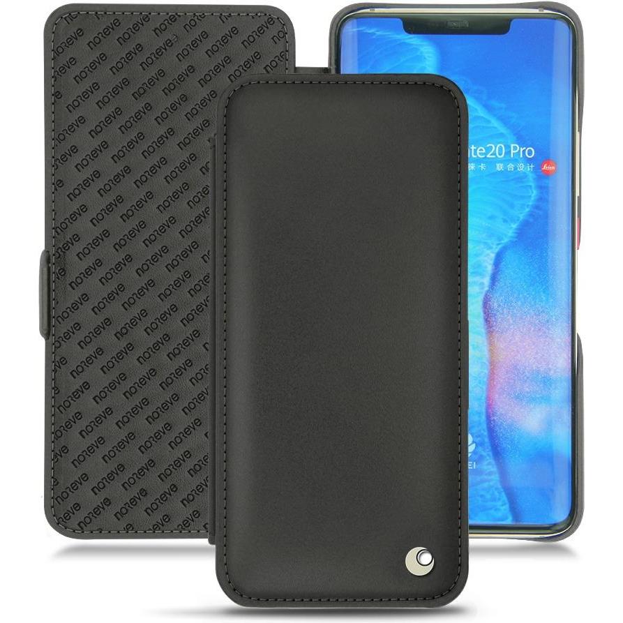 Noreve Lederschutzhülle horizontal (Huawei Mate 20 Pro), Smartphone Hülle, Schwarz