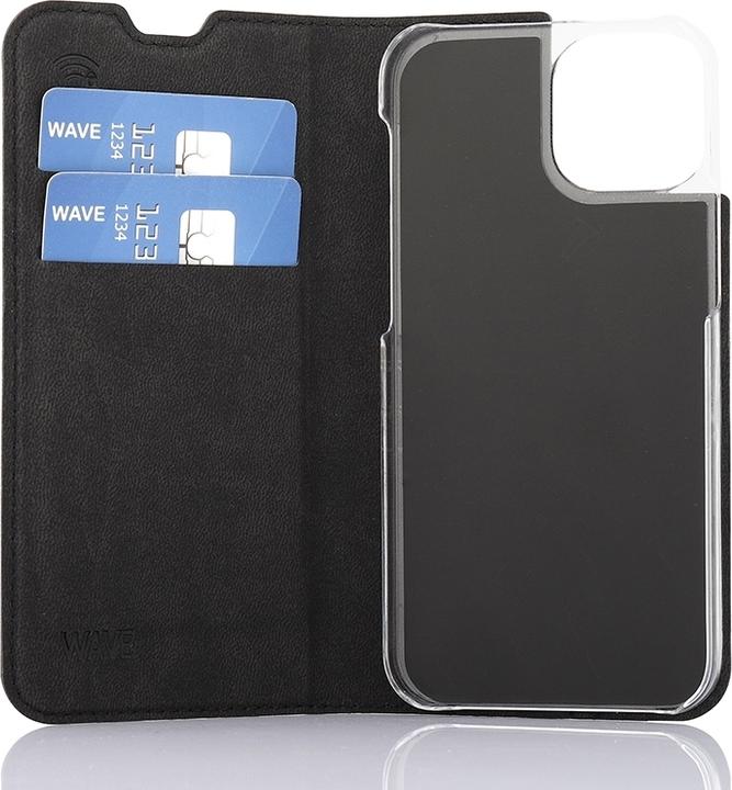 Image du produit Wave BookCase -suojakotelo, iPhone 13 mini, musta (Apple iPhone 13 mini)