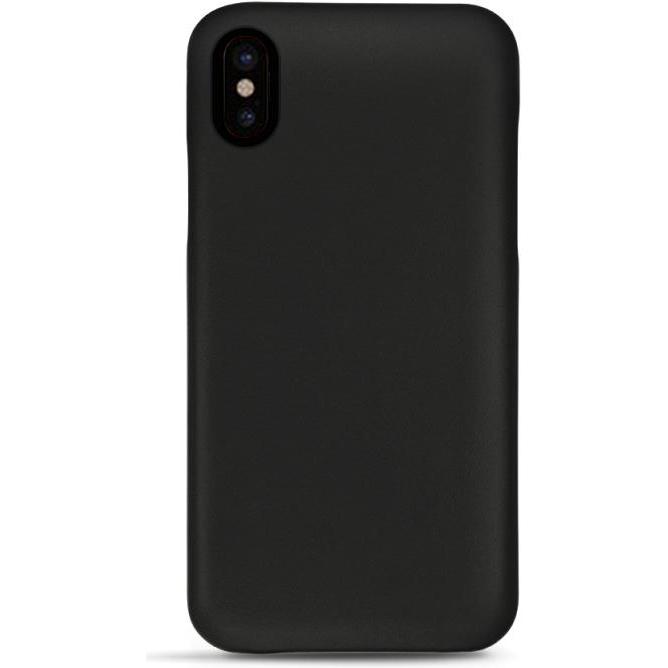 Noreve Lederschutzhülle (Apple iPhone XS Max), Smartphone Hülle, Schwarz