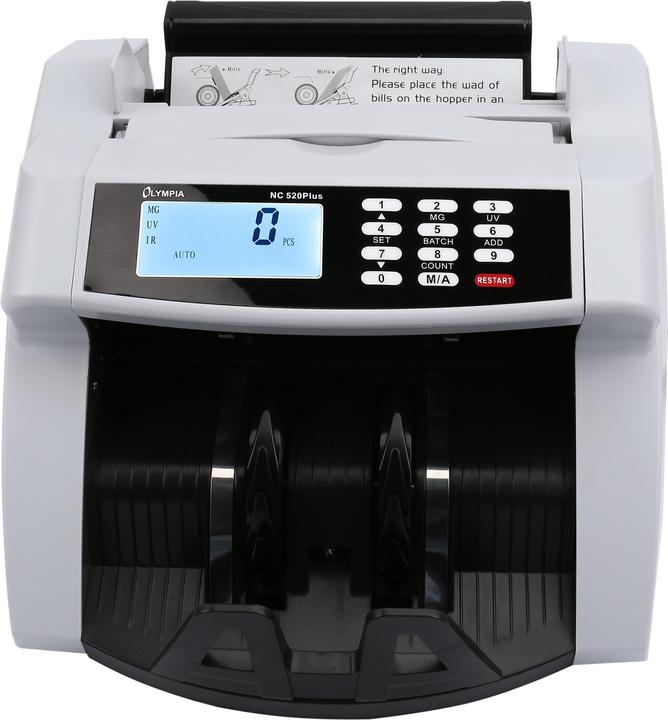 Olympia Compteuse de billets et vérificatrice NC 520 Plus (Compteuse de billets)