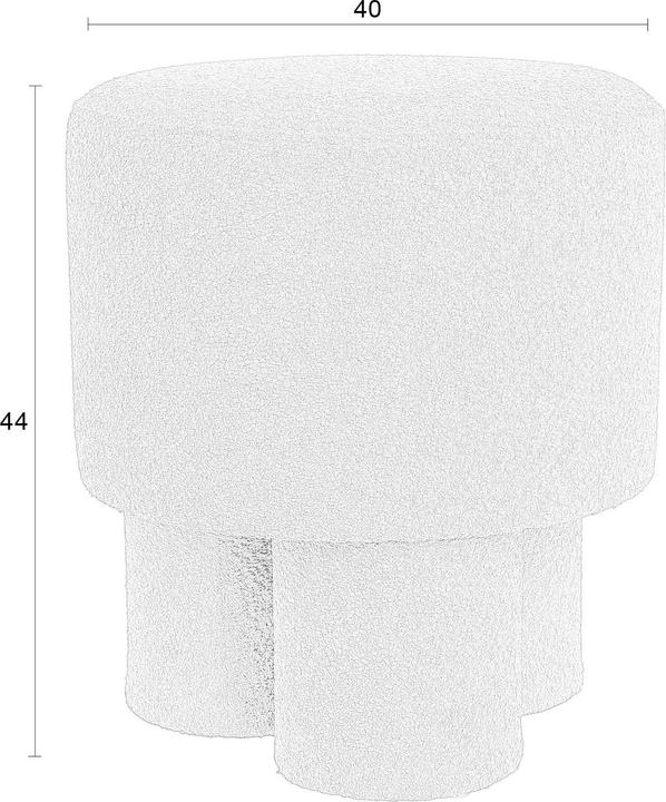 Actual product image Zuiver Stool Marcos White