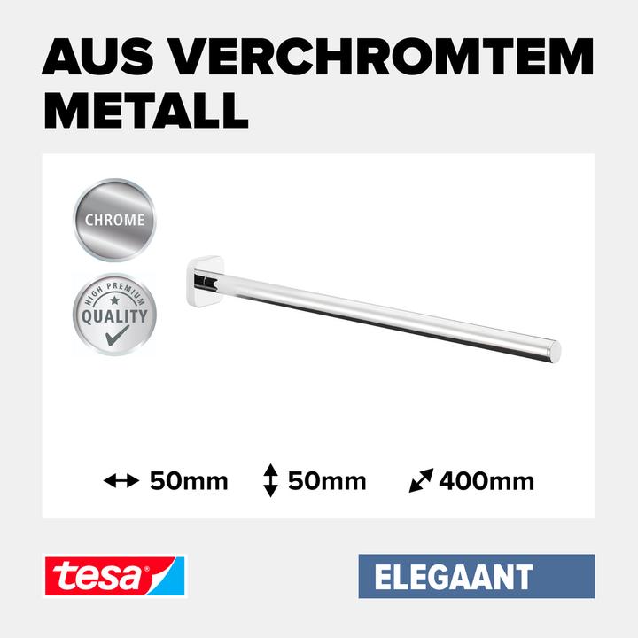 Actual product image tesa ELEGAANT towel rail incl. adhesive solution without drilling