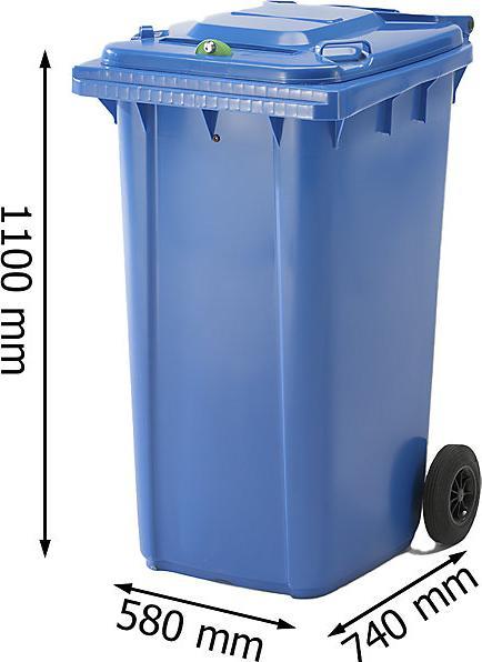 Produktbild kaiserkraft Papiertonne abschliessbar (240 l)