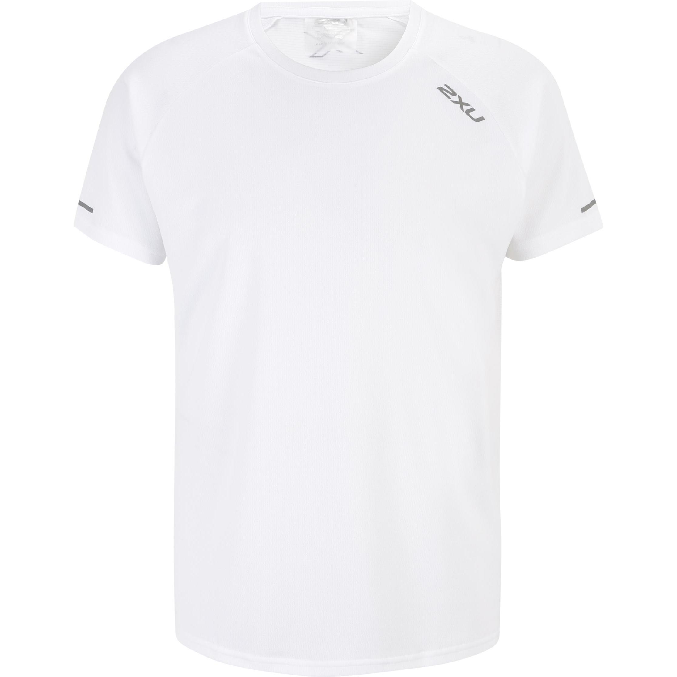 2XU, Herren, Sportshirt, Aero Tee (S), Weiss, Silber, S