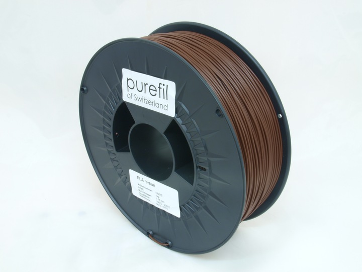 Actual product image Purefil Filament (PLA, 1.75 mm, 1000 g, Brown)